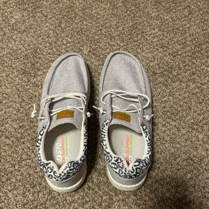Gray Leopard Women's Flats